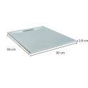 Receveur de douche aspect ardoire extra-plat 90x90cm