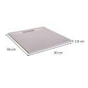 Receveur de douche aspect ardoire extra-plat 90x90cm