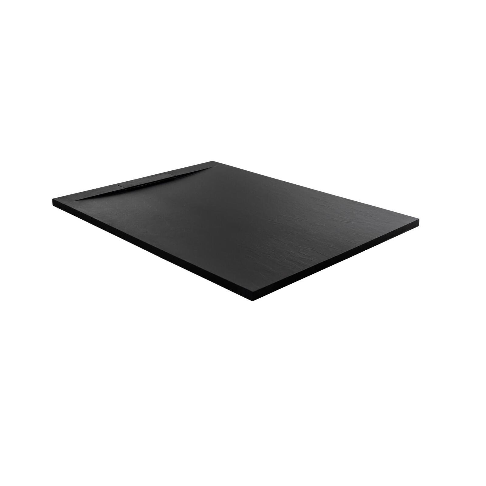 Receveur de douche aspect ardoise extra-plat 100x80cm