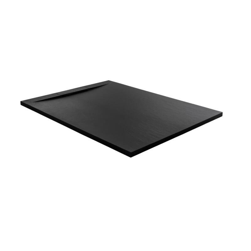 Receveur de douche aspect ardoise extra-plat 100x80cm