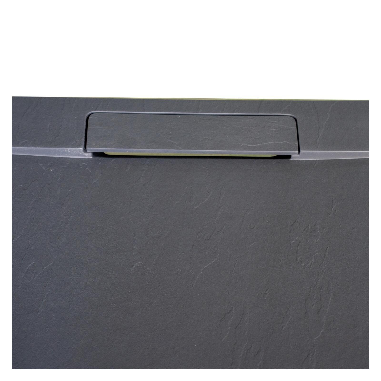 Receveur de douche aspect ardoise extra-plat 100x80cm