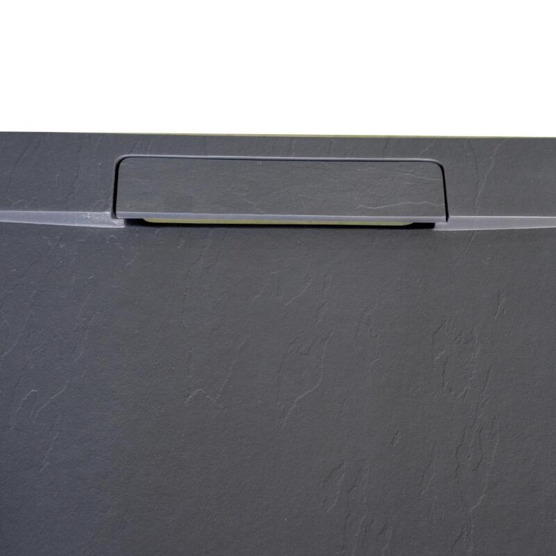 Receveur de douche aspect ardoise extra-plat 100x80cm