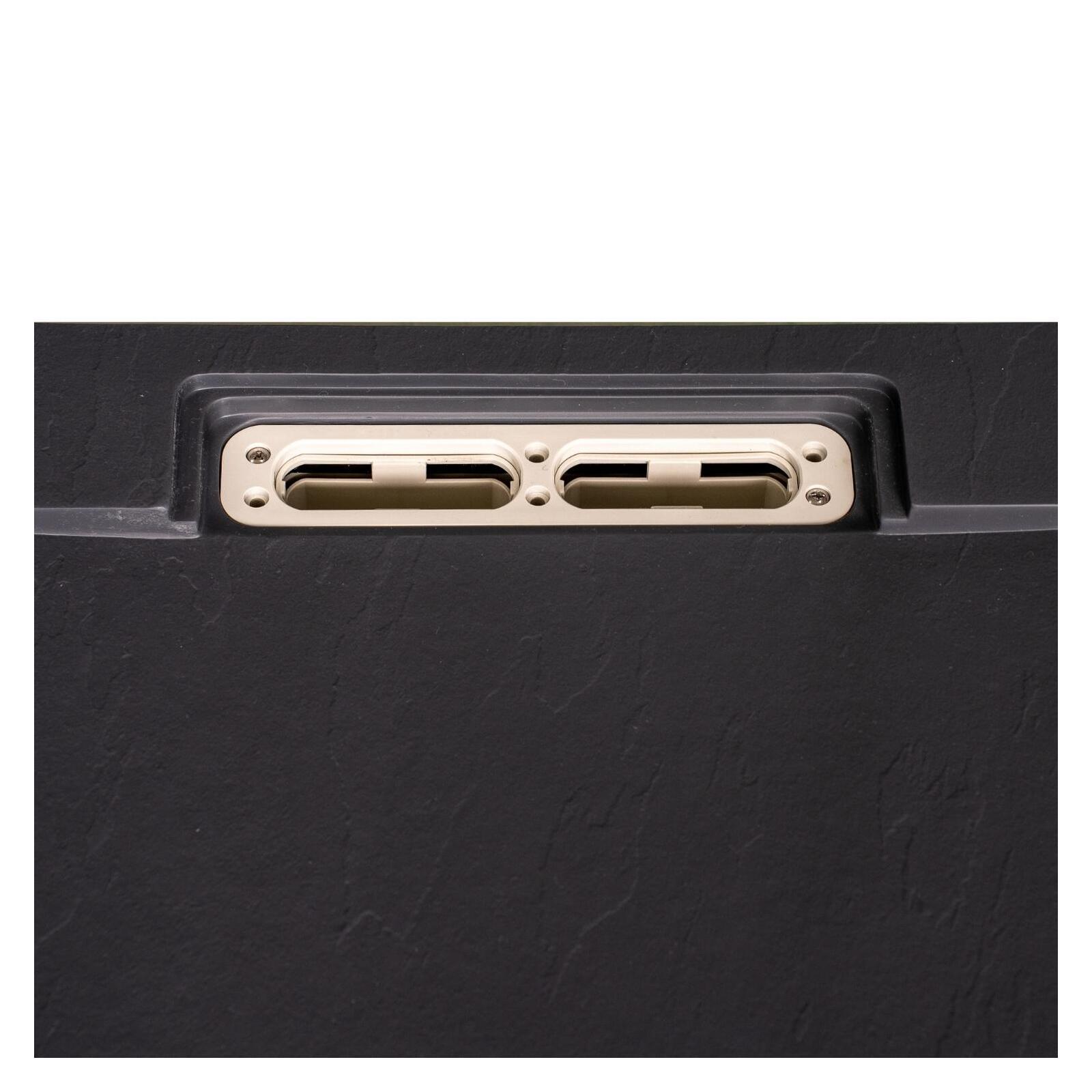 Receveur de douche aspect ardoise extra-plat 100x80cm