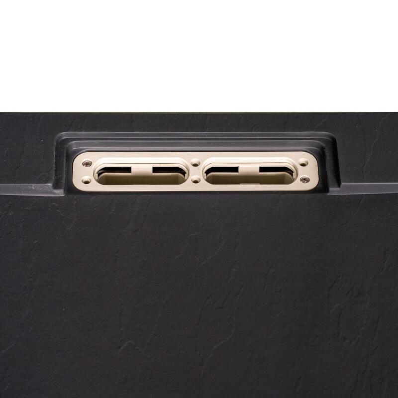 Receveur de douche aspect ardoise extra-plat 100x80cm