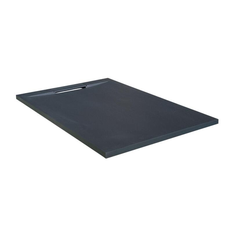 Receveur de douche aspect ardoise extra-plat 120x80cm