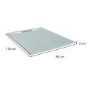 Receveur de douche aspect ardoise extra-plat 120x80cm
