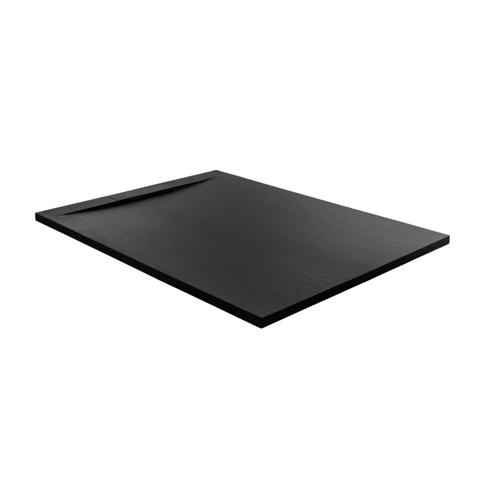 Receveur de douche aspect ardoise extra-plat 120x80cm