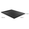 Receveur de douche aspect ardoise extra-plat 120x90cm