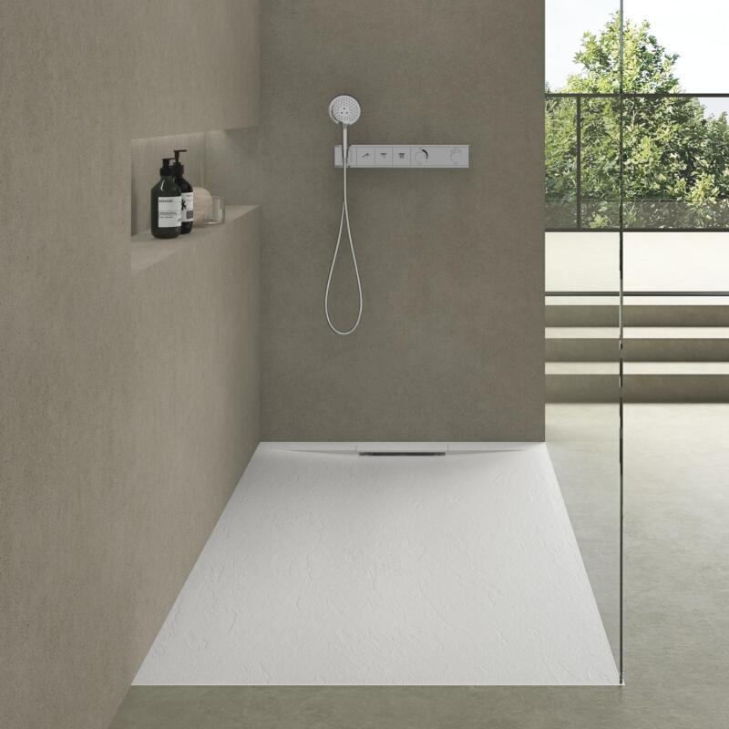 Receveur de douche aspect ardoise extra-plat 140x90cm
