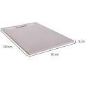 Receveur de douche aspect ardoise extra-plat 140x90cm