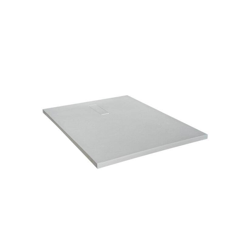 Receveur de douche aspect pierre extra-plat 100x80cm