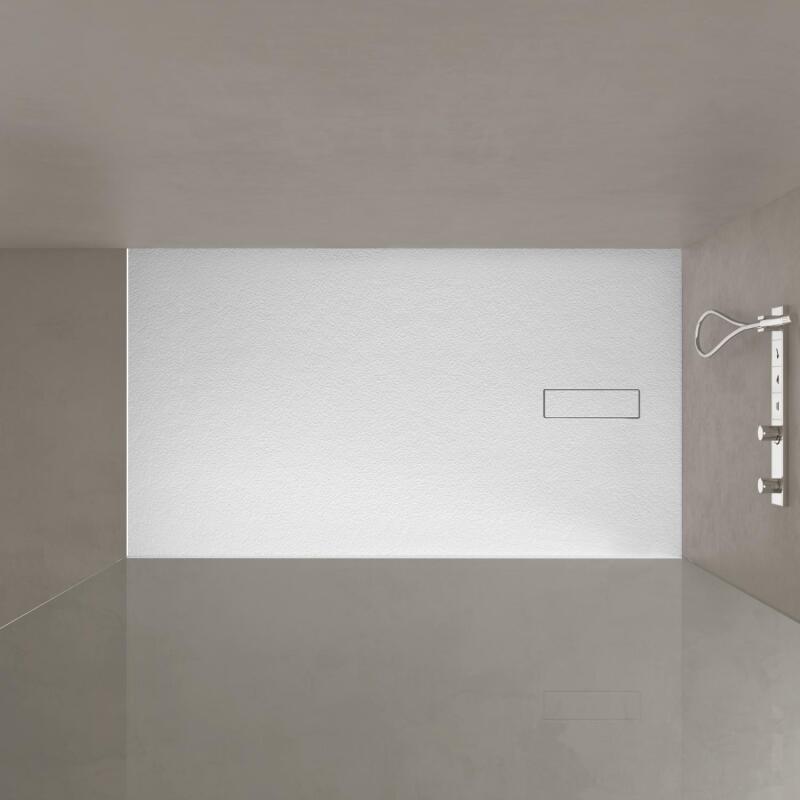 Receveur de douche aspect pierre extra-plat 100x80cm