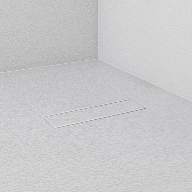 Receveur de douche aspect pierre extra-plat 100x80cm