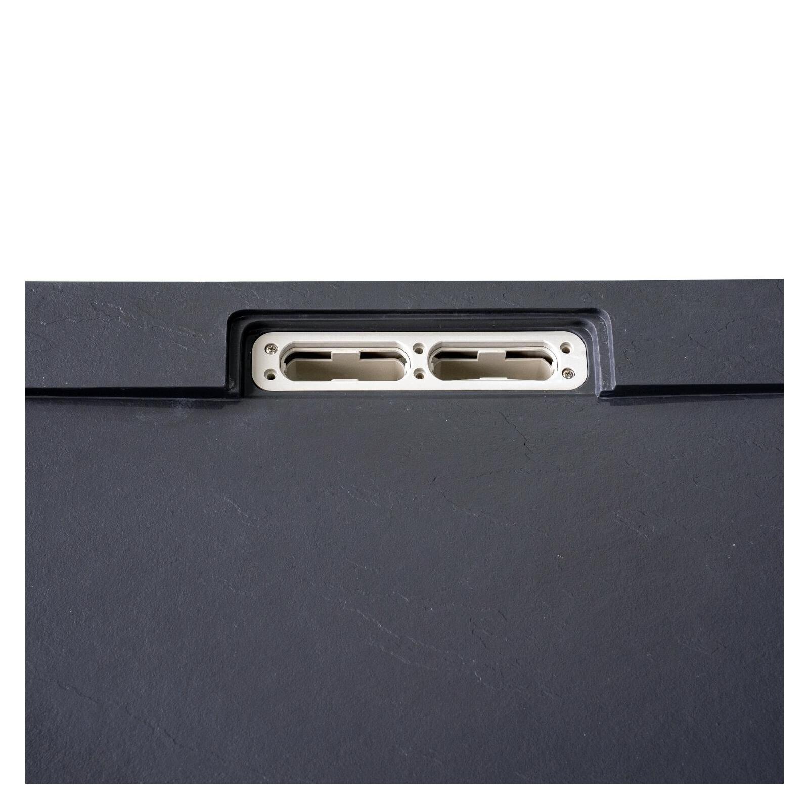 Receveur de douche mural aspect ardoise extra-plat 120x90cm