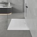 Receveur de douche mural aspect ardoise extra-plat 140x90cm