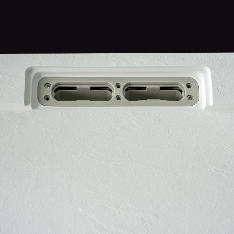 Receveur de douche mural aspect ardoise extra-plat 140x90cm