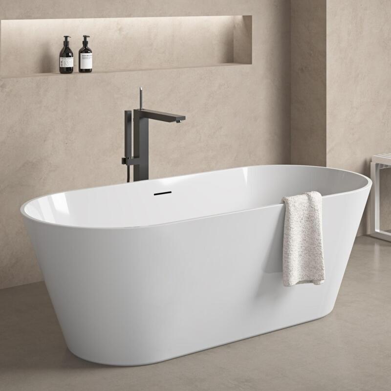 Baignoire îlot en acrylique blanche 170cm