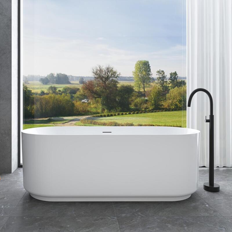 Baignoire îlot en acrylique blanche 170cm
