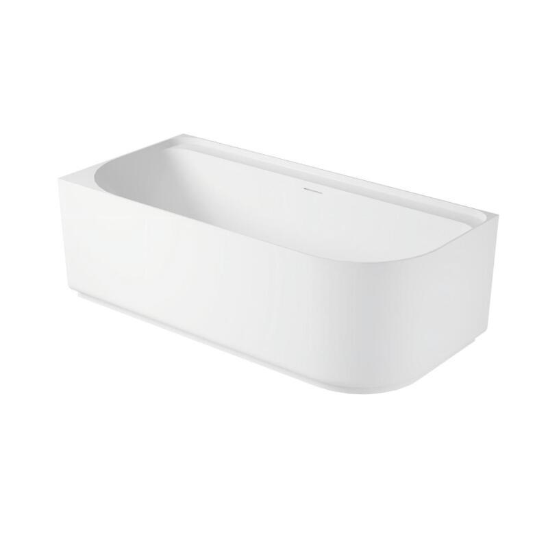 Baignoire acrylique semi-îlot blanche 170cm - Angle gauche