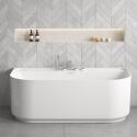 Baignoire acrylique murale blanche 170cm