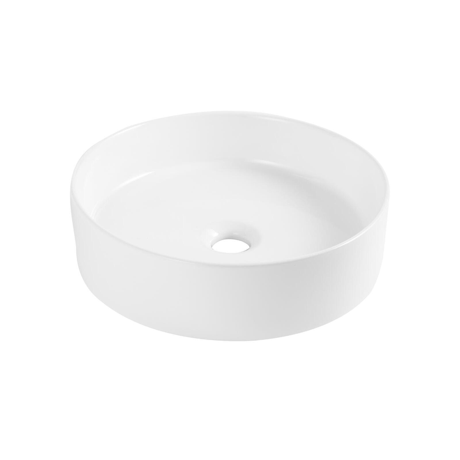Vasque à poser ronde en céramique D38.5cm
