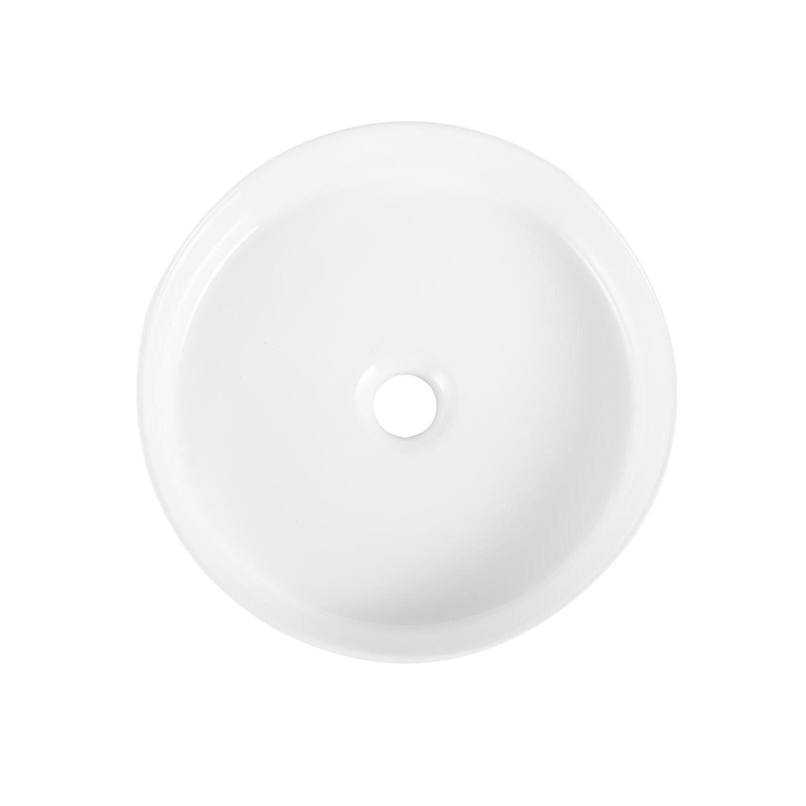 Vasque à poser ronde en céramique D38.5cm