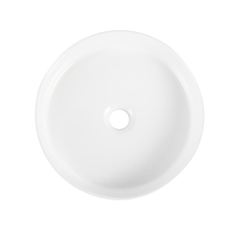 Vasque à poser ronde en céramique D38.5cm