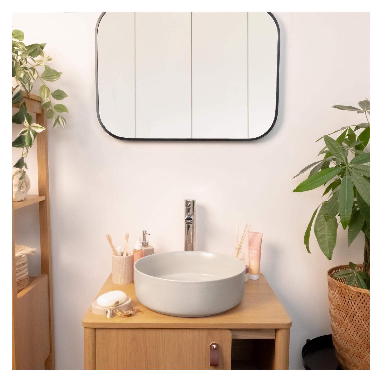 Vasque à poser ronde en céramique 36cm