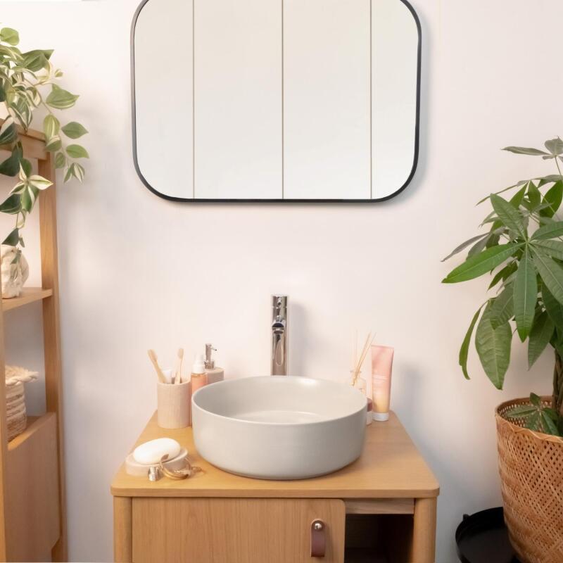 Vasque à poser ronde en céramique 36cm