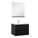 Ensemble meuble simple vasque 60 cm + robinet PIXE + miroir SORRENTO