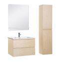 Ensemble meuble simple vasque 60 cm + robinet PIXE + miroir SORRENTO + Colonne SORRENTO