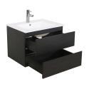 Ensemble meuble simple vasque 60 cm + robinet PIXE + miroir SORRENTO + Colonne SORRENTO