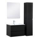 Ensemble meuble simple vasque 60 cm + robinet PIXE + miroir SORRENTO + Colonne SORRENTO