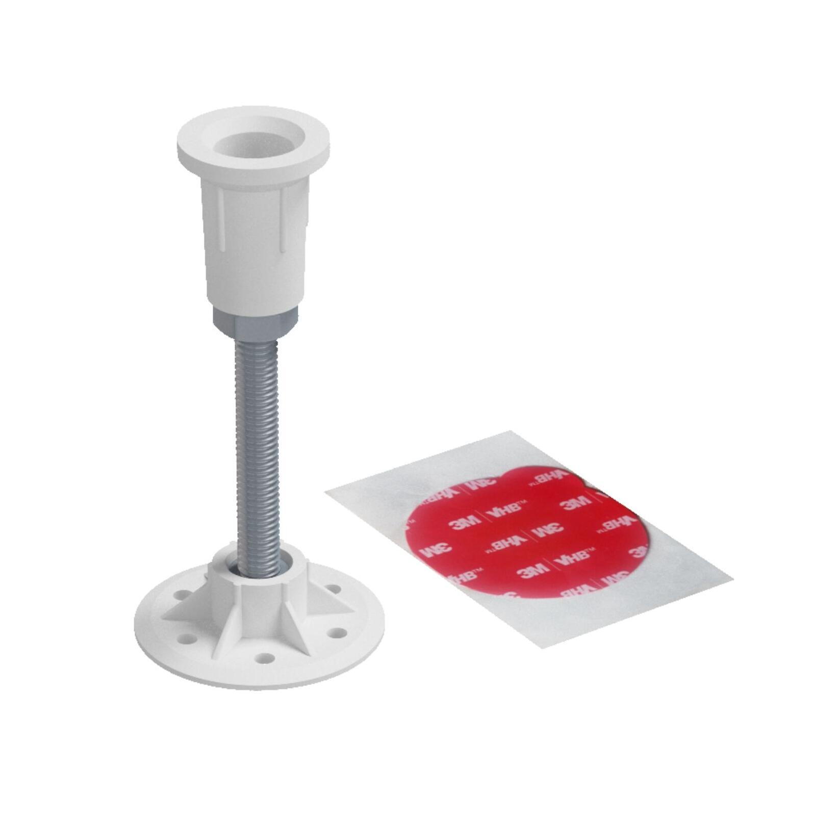 Lot de 8 pieds pour receveur de douche 8-11cm - Ajustables en hauteur