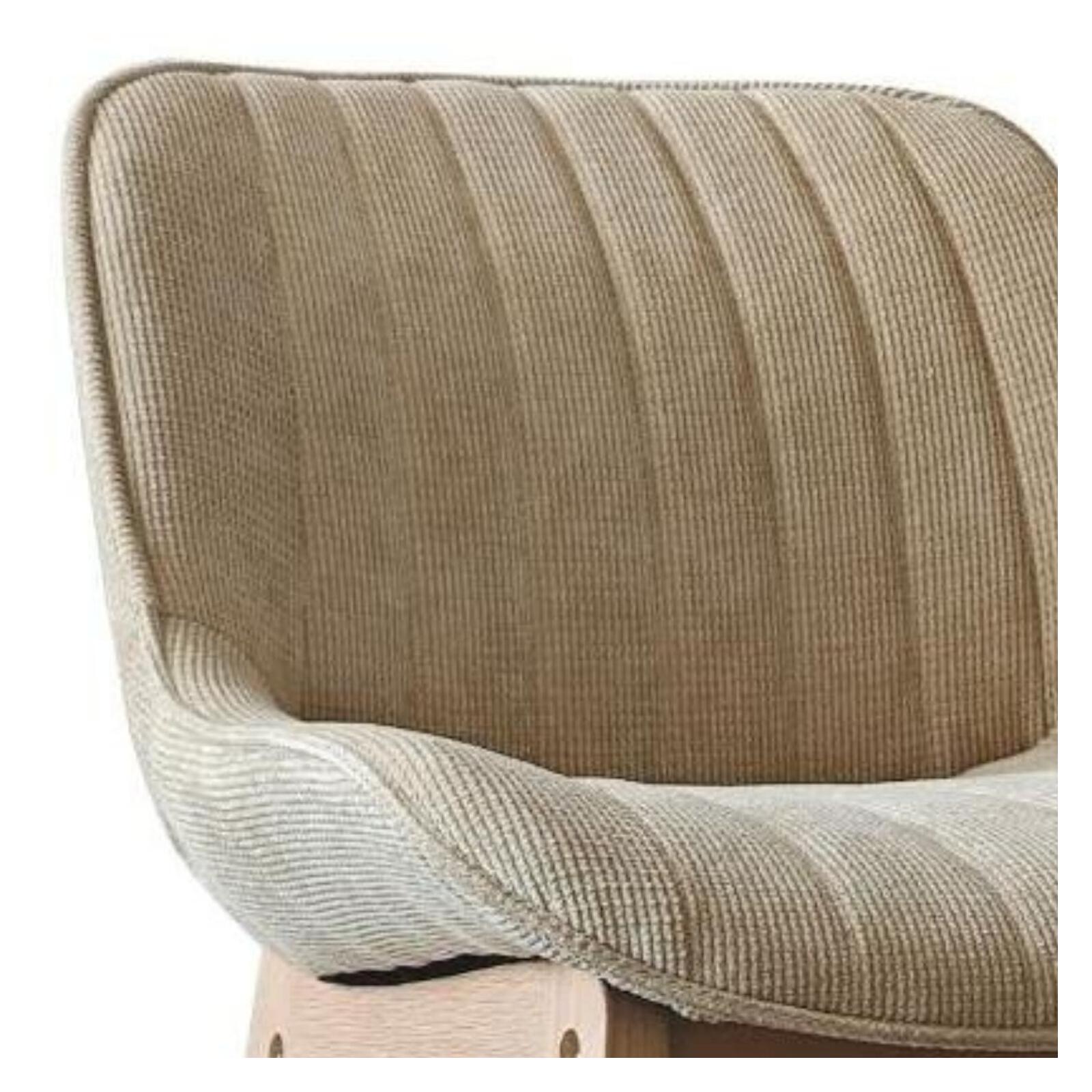Lot de chaises d'îlot et bar en chêne et assise tissu velours côtelé 65cm