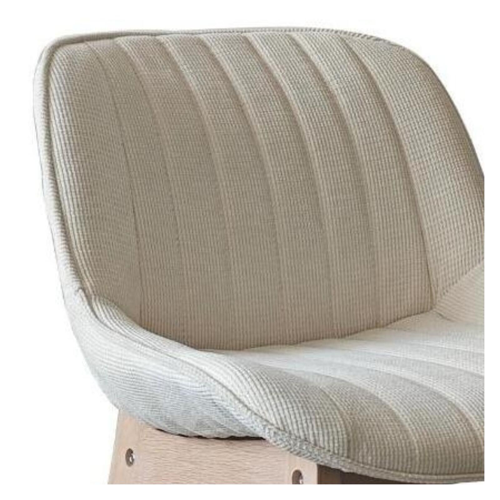 Lot de chaises d'îlot et bar en chêne et assise tissu velours côtelé 65cm