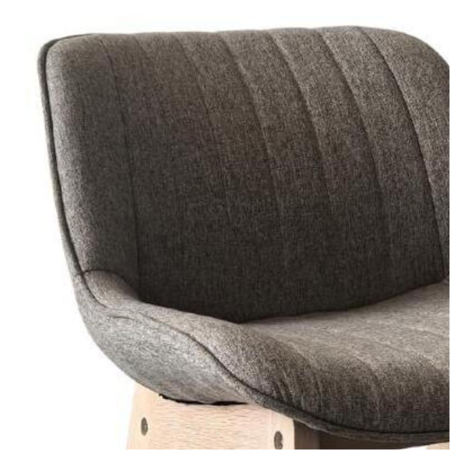Lot de chaises d'îlot et bar en chêne et assise tissu 65cm