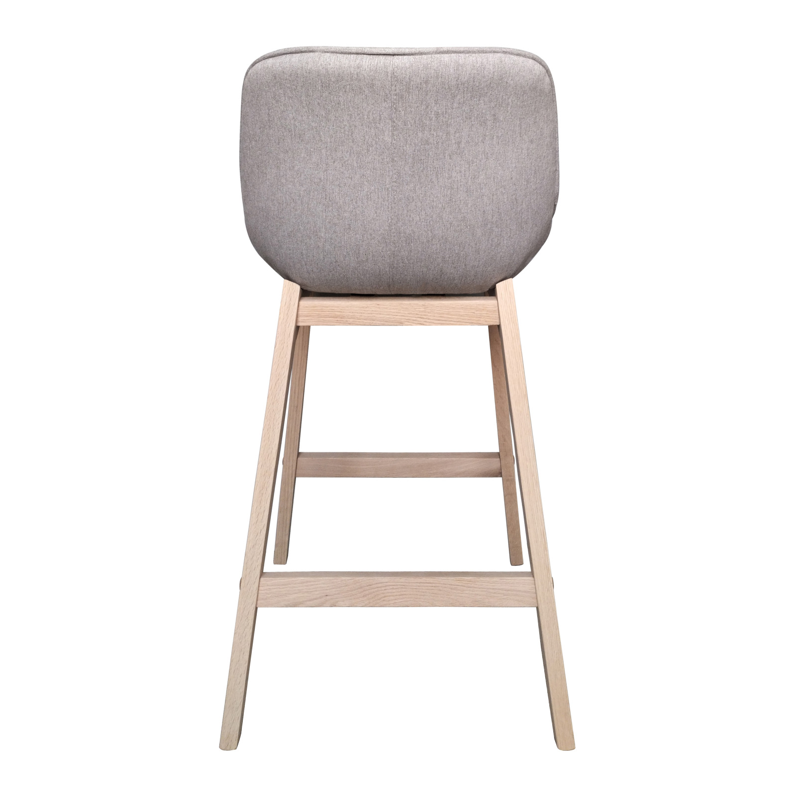 Lot de chaises d'îlot et bar en chêne et assise tissu H65cm