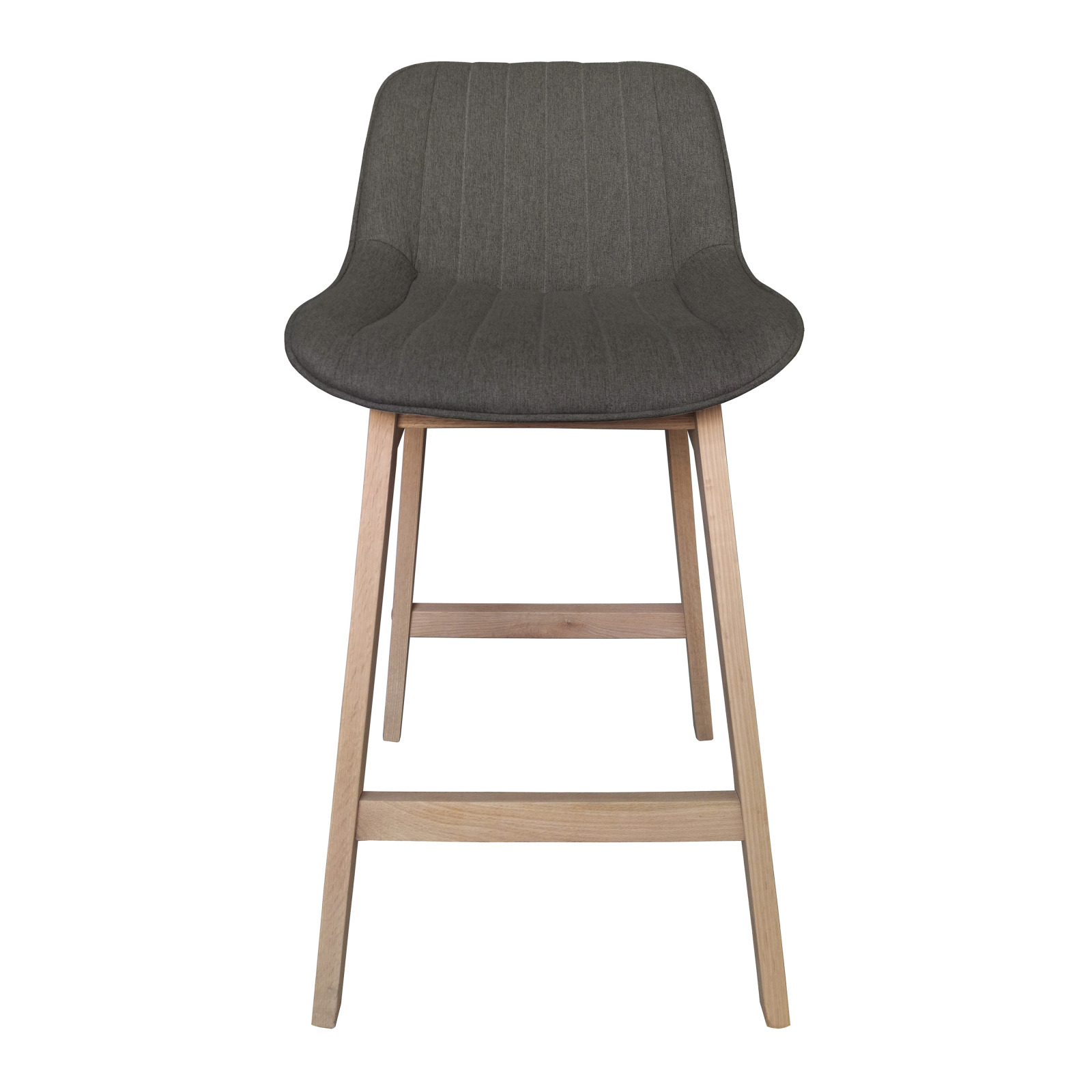 Lot de chaises d'îlot et bar en chêne et assise tissu H65cm