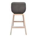 Lot de chaises d'îlot et bar en chêne et assise tissu H65cm