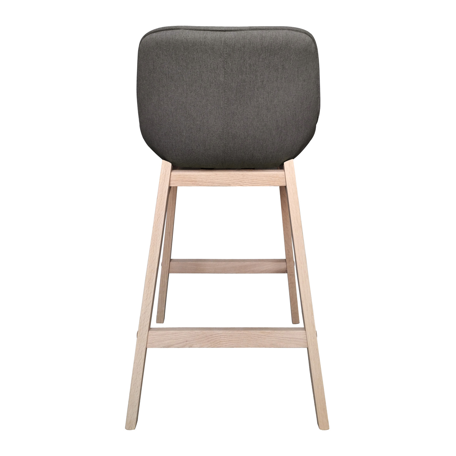 Lot de chaises d'îlot et bar en chêne et assise tissu H65cm