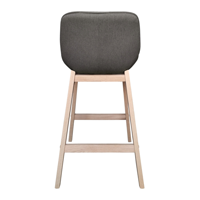 Lot de chaises d'îlot et bar en chêne et assise tissu H65cm