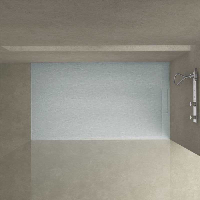 Receveur de douche aspect ardoise extra-plat 140x90cm