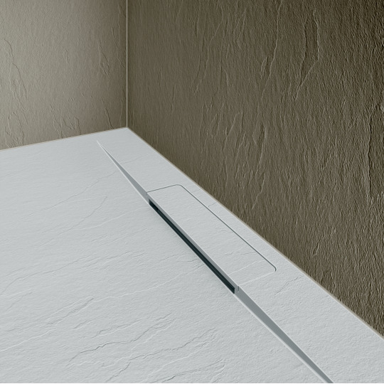 Receveur de douche aspect ardoise extra-plat 140x90cm