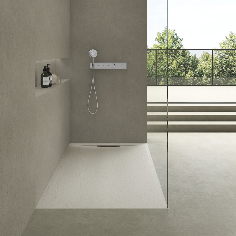 Receveur de douche aspect ardoise extra-plat 120x90cm