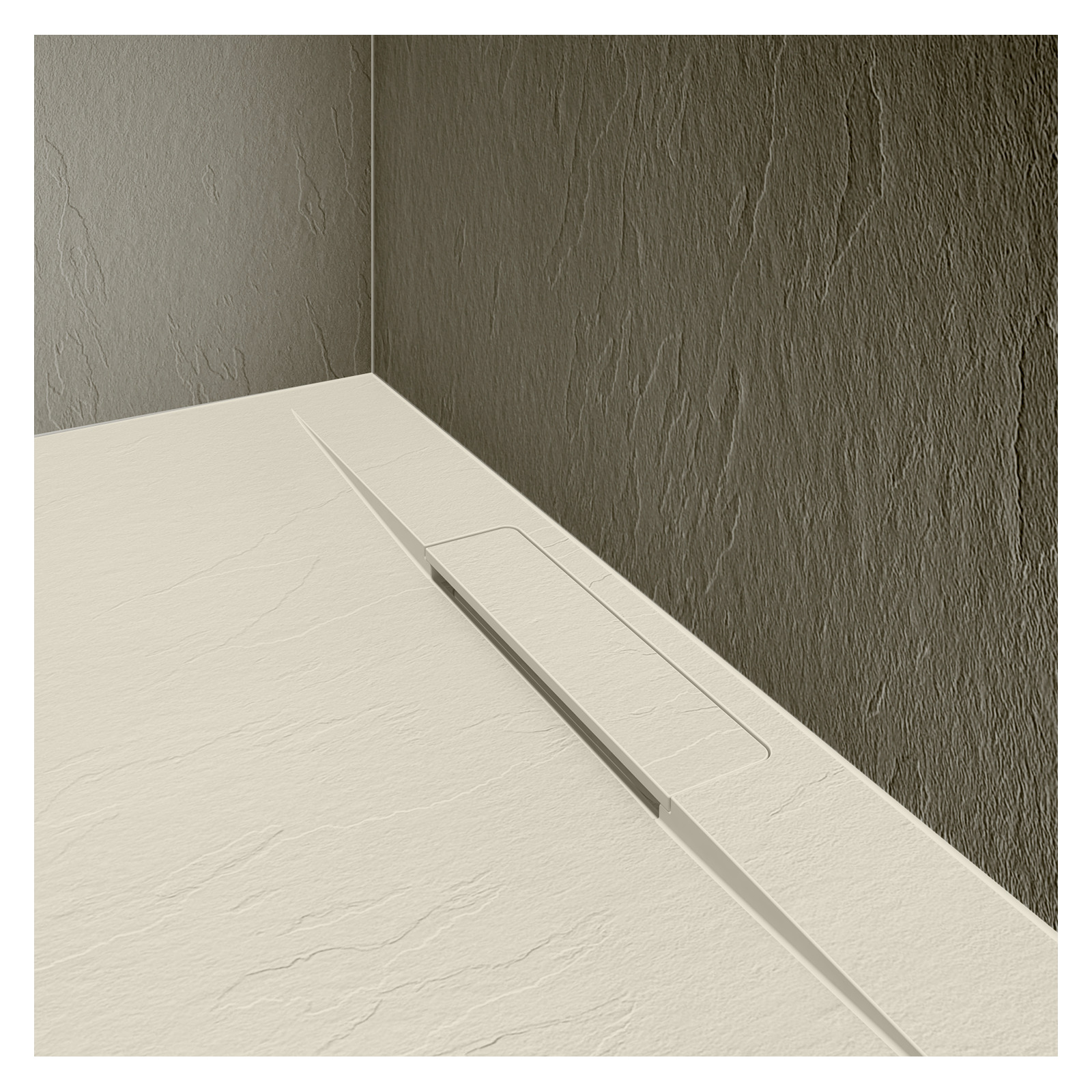 Receveur de douche aspect ardoise extra-plat 120x90cm