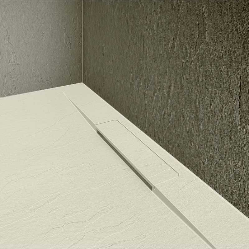 Receveur de douche aspect ardoise extra-plat 120x90cm