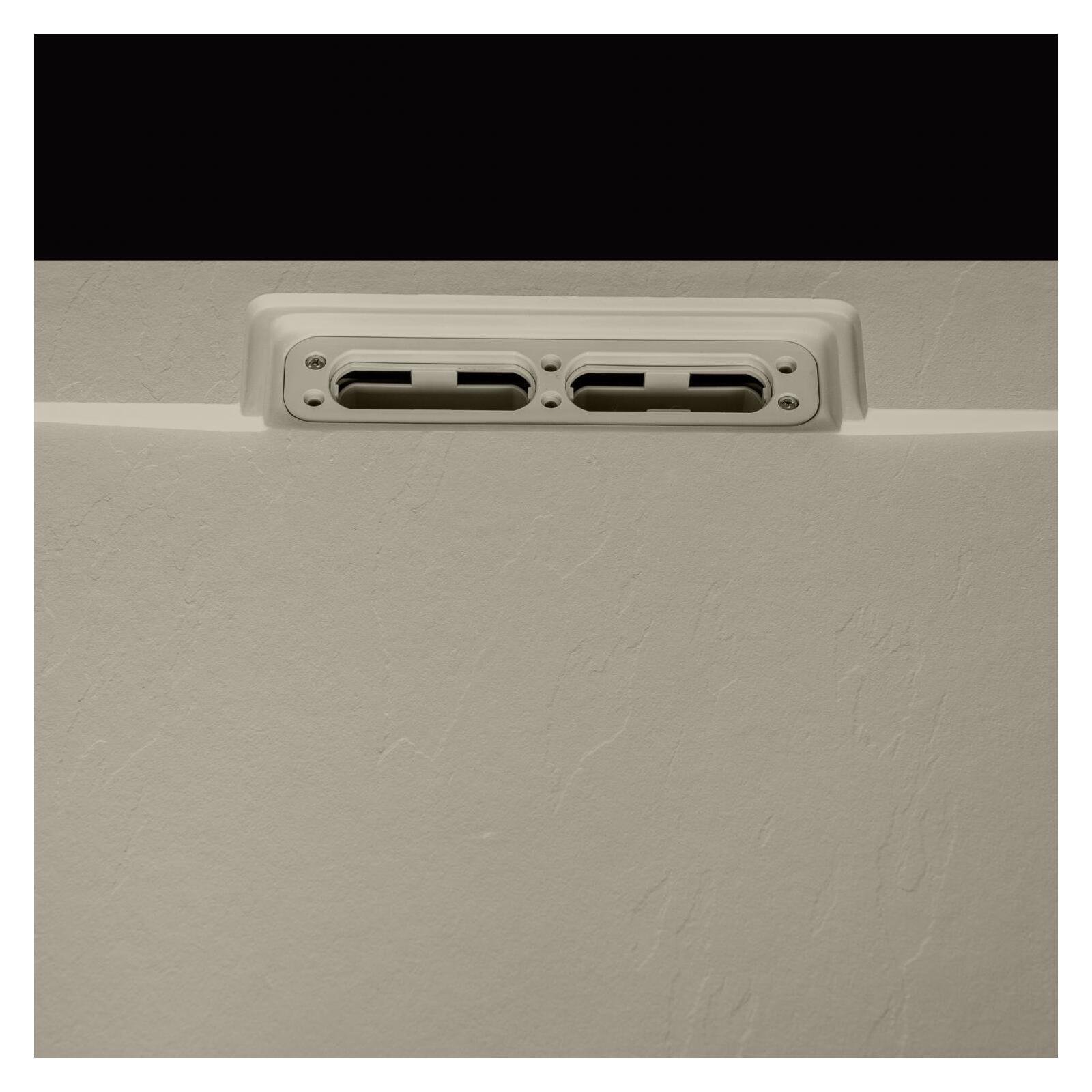 Receveur de douche aspect ardoise extra-plat 120x90cm