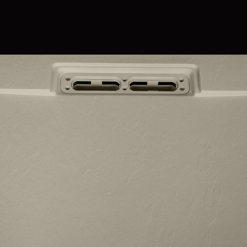 Receveur de douche aspect ardoise extra-plat 120x90cm