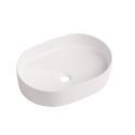 Vasque à poser ovale en céramique blanche 37x50,5cm 